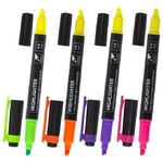 Набор выделителей текста двухсторонних 8цв,1-4мм, Brauberg