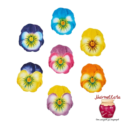 Сахарная фигурка "АНЮТИНЫ ГЛАЗКИ", d=50 мм, 1 шт.