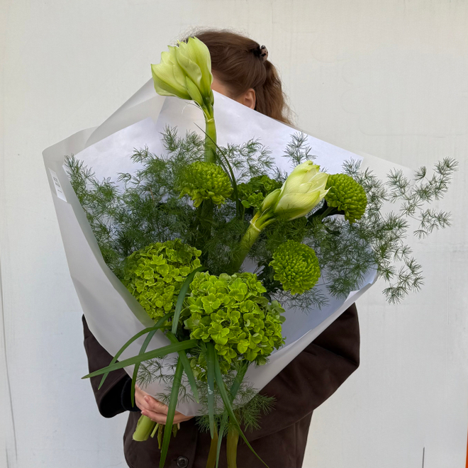 Букет авторский Зеленый шепот