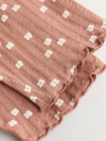 Лонгслив и брюки в комплекте для малышей Next E66-462, Молочный, Светло-коричневый