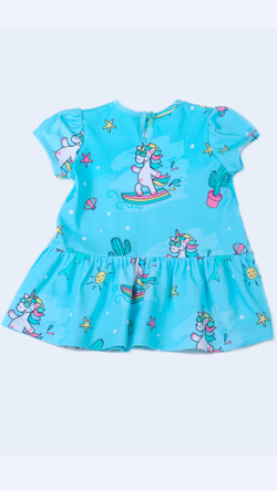Платье трикотажное для девочки 1-2 года Fleur de Vie