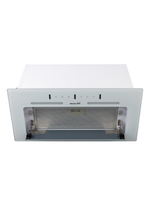 Вытяжка кухонная LedyDC-60GT (WHITE) белый, D150мм,1100м3/ч, полновстраиваемая, ИНВЕРТОРНЫЙ Мотор 110Ватт (Энергетическая эфф-ть класс А+), стекло 60см, сенсорное управление + управление жестами (MACBI)