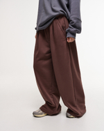 Baggy Trousers LOGO French Roast