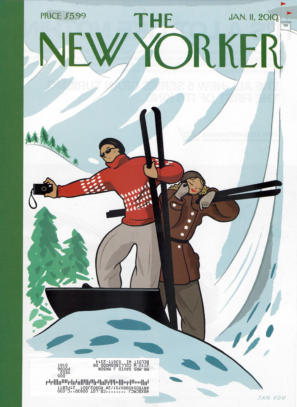 Журнал The New Yorker 11-01-2010, обложка