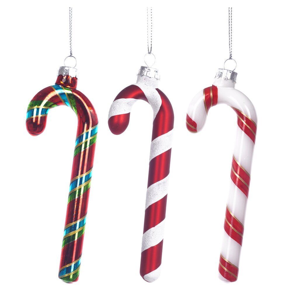 GAEM Украшение новогоднее "Конфета", L3,5 W1,5 H13 см, 3в.