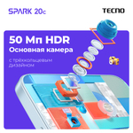 Смартфон TECNO Spark 20C (BG7n) 4/128GB Gravity Black