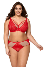 Соблазнительный бюстгальтер с мягкой чашкой и декоративными бретелями (Размер: 85C) (Цвет: белый)