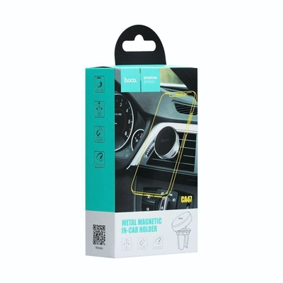 Держатель автомобильный HOCO CA47 магнитный, в воздуховод Black