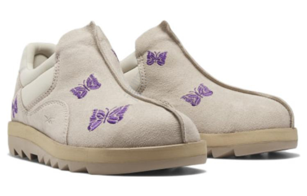 Кроссовки Needles X Reebok Beatnik Moc "Beige Purple"