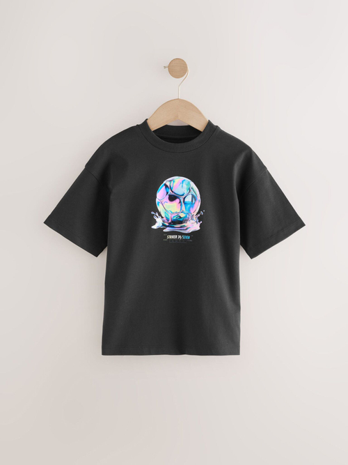 Футболка для мальчика Next AG3-083, 3 шт., Салатовый, Белый, Черный