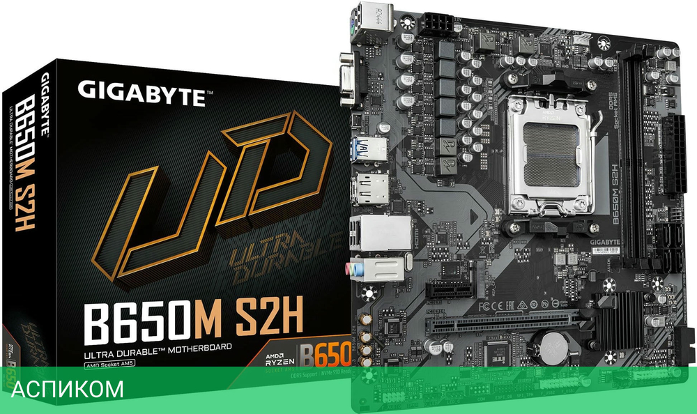 Материнская плата Gigabyte B650M S2H rev. 1.3