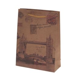 GAEM Пакет подарочный (бумага 210г/м2, блок 12шт), L15 W6 H20 см, 4в.