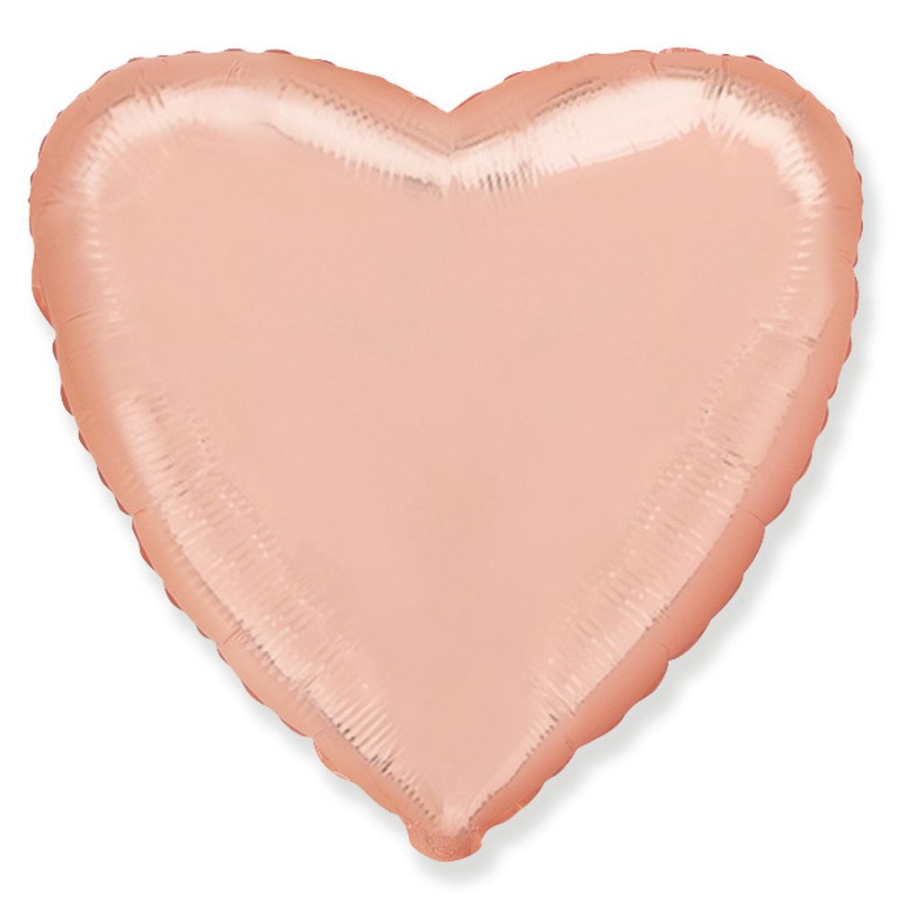 Сердце 18&quot; Розовое золото / Rose gold Fm