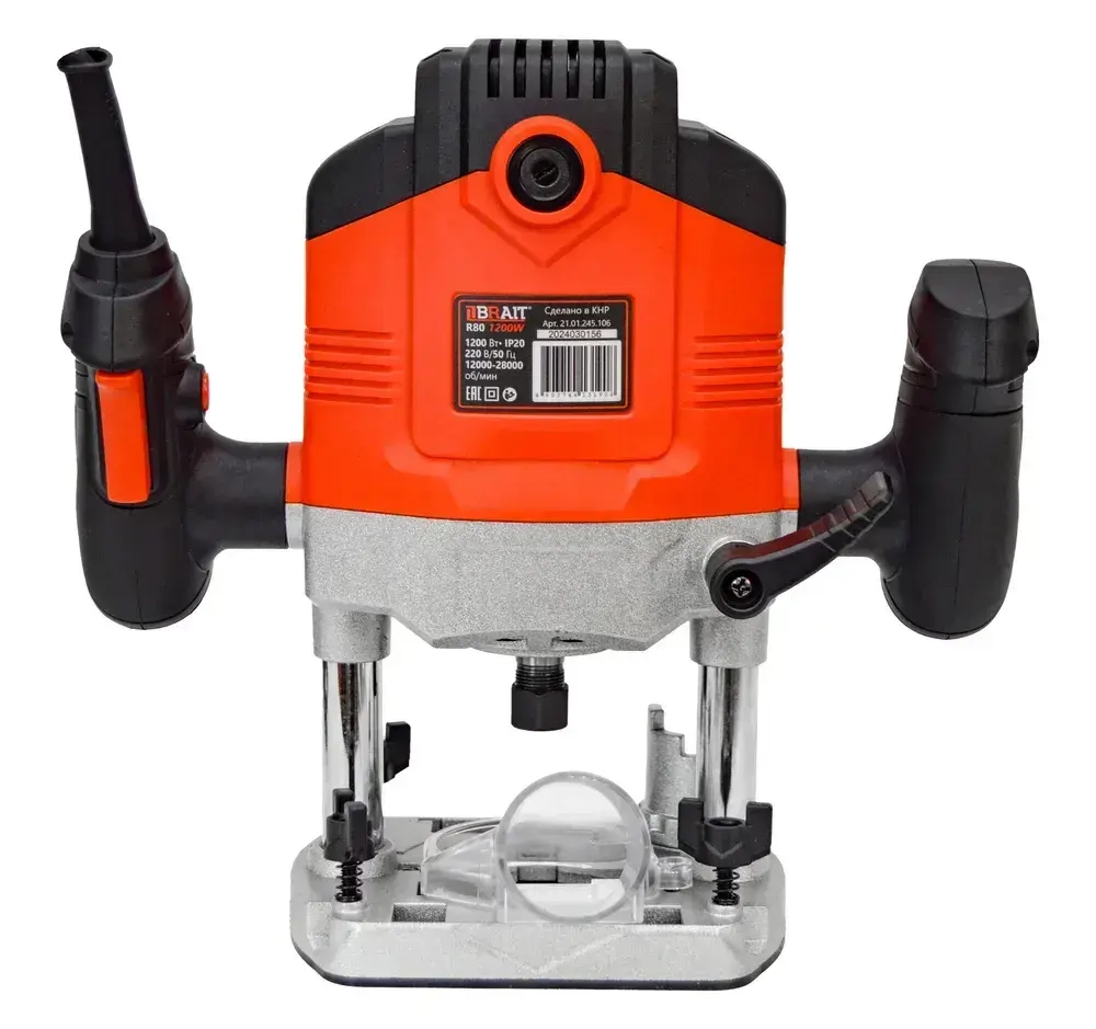 Фрезер электрический Brait R80 по дереву, сетевая машинка фрезерная (1200 ВТ, 6-8 мм)