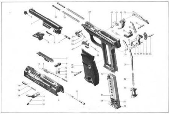 Пистолет охолощенный Walther Р38 СХП оригинал Германия Вермахт