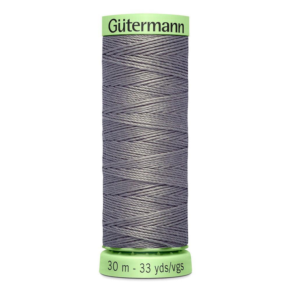 Нить Top Stitch 30/30 м для декоративной отстрочки, Gutermann, 496 серо-стальной