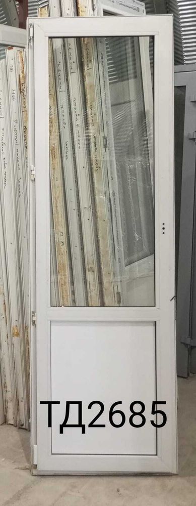 Дверь балконная пластиковая Б/У 220(в) х 70(ш)