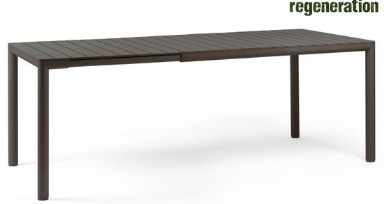 Стол пластиковый раздвижной Tevere 147 Nardi цвет терра