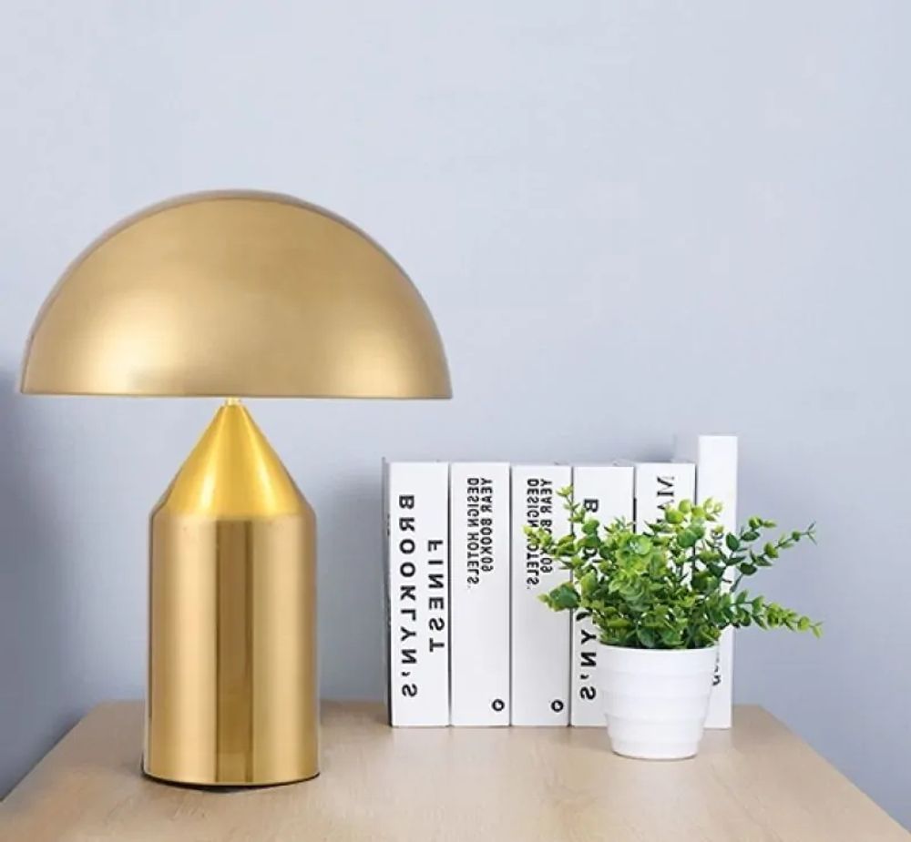 Настольная лампа Atollo Table Lamp gold H35
