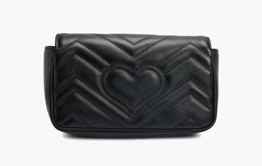 Сумка Gucci GG Marmont Matelasse Super Mini Bag "Black"