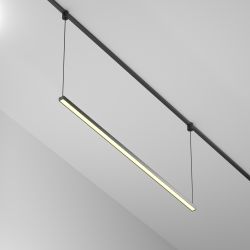 Трековый однофазный светодиодный светильник Maytoni Elasity Basis TR170-1-52W3K-B