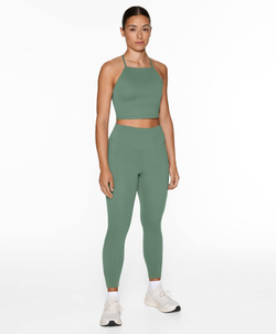 Oysho Топ Comfortlux на бретелях с открытой спинкой, зеленый