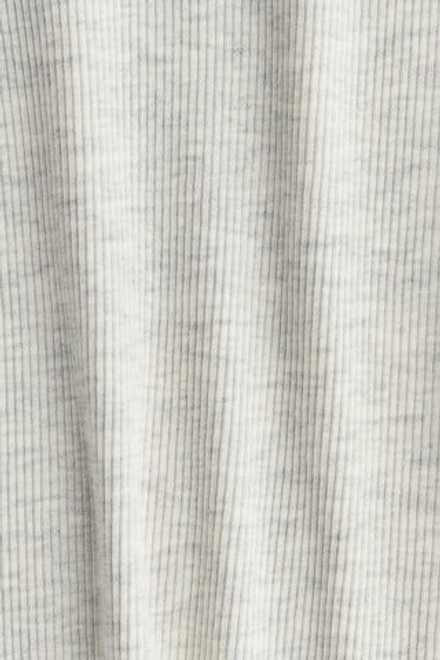 H&M Лонгслив из хлопка в рубчик, светло-бежевый