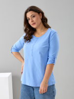 Лонгслив ЛНк-005/голубой