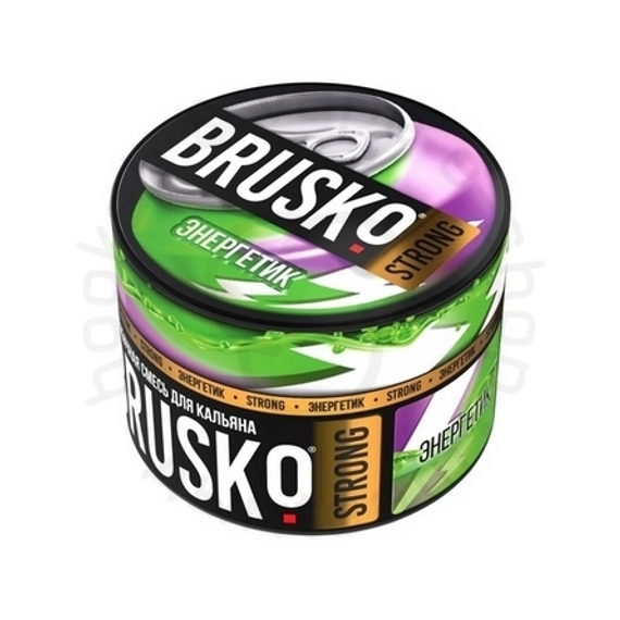 Бестабачная смесь для кальяна BRUSKO, 50 г, Энергетик, Strong