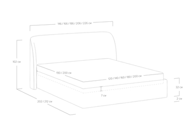 Кровать Nicole (140x190)