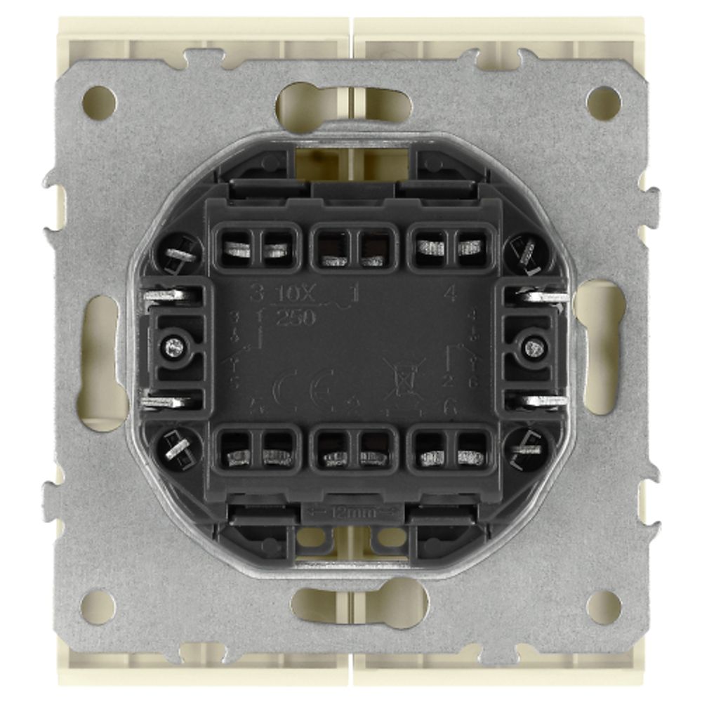 Переключатель ЭРА Arktik 16-1106-02 двойной 10АХ-250В слоновая кость | Эра Arktik