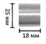Наконечники Цилиндр для кованых карнизов d20, цвет графит