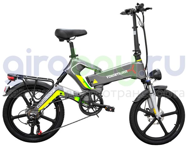 Электровелосипед Yokamura Combo 20 (48V/11Ah) - Grey Black