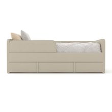 Кровать детская 160х80 см с бортиком и ящиком (грей Беверли)