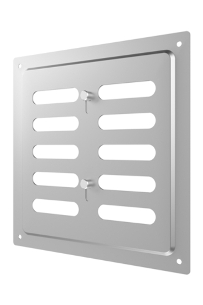 Решетка вентиляционная MER регулируемая 175х175 оцинк.сталь ERA