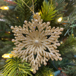 Снежинка, ёлочное украшение