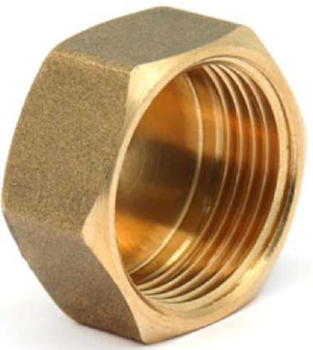 Заглушка латунь 3/4 вн-резба.