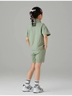 Анорак с короткими рукавами из нейлона