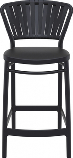 Стул пластиковый полубарный Siesta Contract Portofino, черный