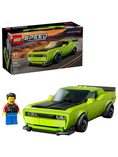Конструктор Лего Спид Чемпионс додж челленджер 77237 | LEGO Speed Champions Dodge Challenger SRT Hellcat Sports Car 9+