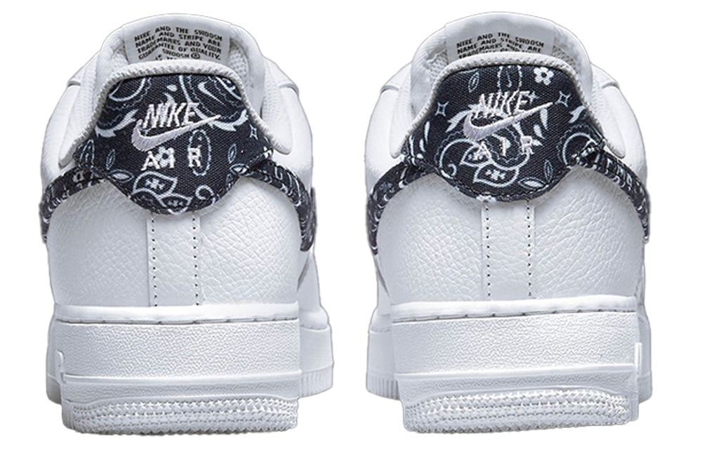Кроссовки Nike Air Force 1 Low 07 Essential "Black Paisley" (Женская размерная сетка)