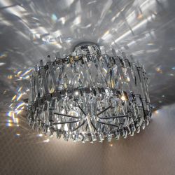 Citilux Ингвар CL334281 Люстра подвесная хрустальная Хром