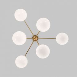 Люстра на штанге Eurosvet Marbella 60147/6 латунь