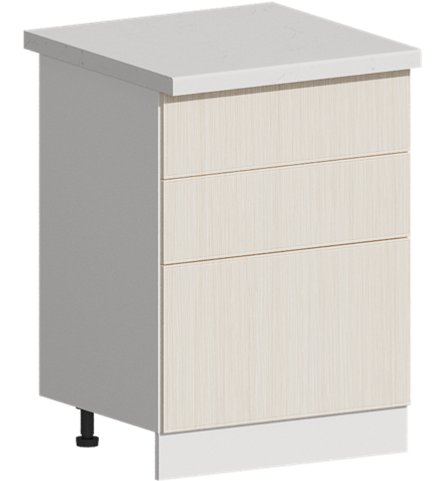 Кухня Модуль ШН3Я 600 Белый / Дуб крафт