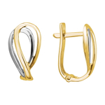 Серьги из жёлтого золота 585 пробы JA-S-0312897Р