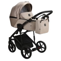 Детская коляска Adamex Mobi Deluxe 2 в 1 M-SD10 (БЕЖЕВЫЙ ПЕРЛ+СВЕТЛО-БЕЖ.КОЖА)