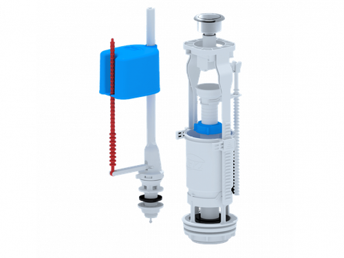 WC6550M Набор с ниж. под. 1/2 пластик эконом кнопка метал. (20)/(Е16 кор.пал.)