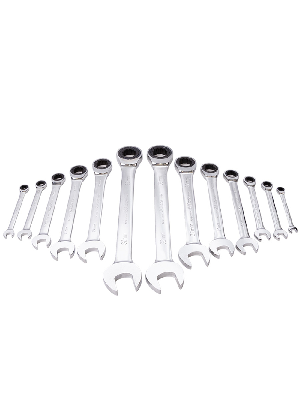 166513MB комплект трещоточных комбинированных ключей, 8-32 мм, 13 шт