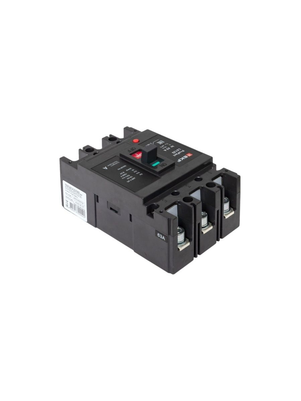 Выключатель автоматический 3п 63А 18кА LS125 ProPact EKF mccb-125-18-3-63-ls