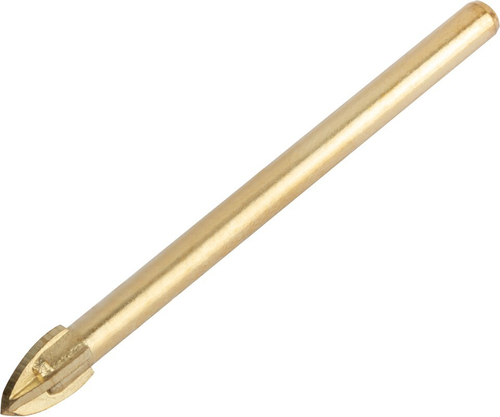 35486 Сверло по кафелю и стеклу 4 режущие кромки,титановое покрытие 6х60 мм FIT